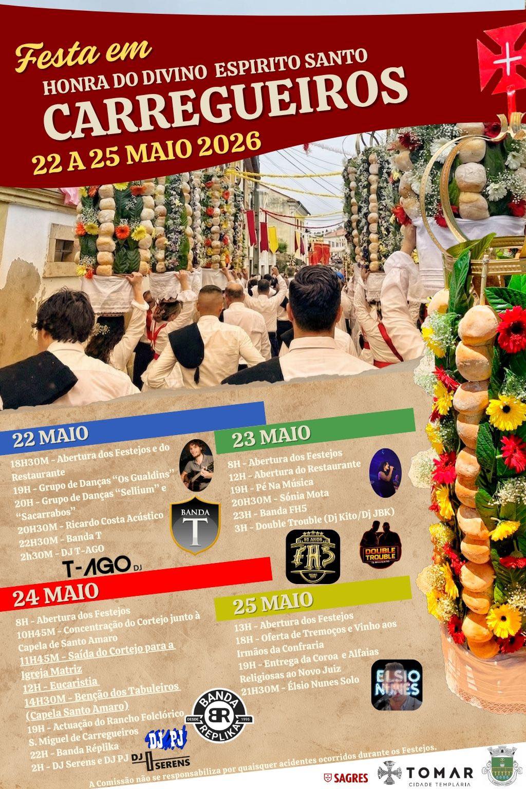 Festa em Honra do Divino Espírito Santo - Carregueiros