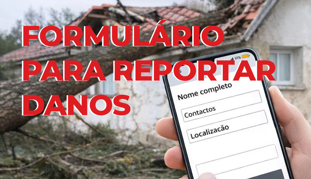 Formulário para reportar danos causados pela depressão Kristin