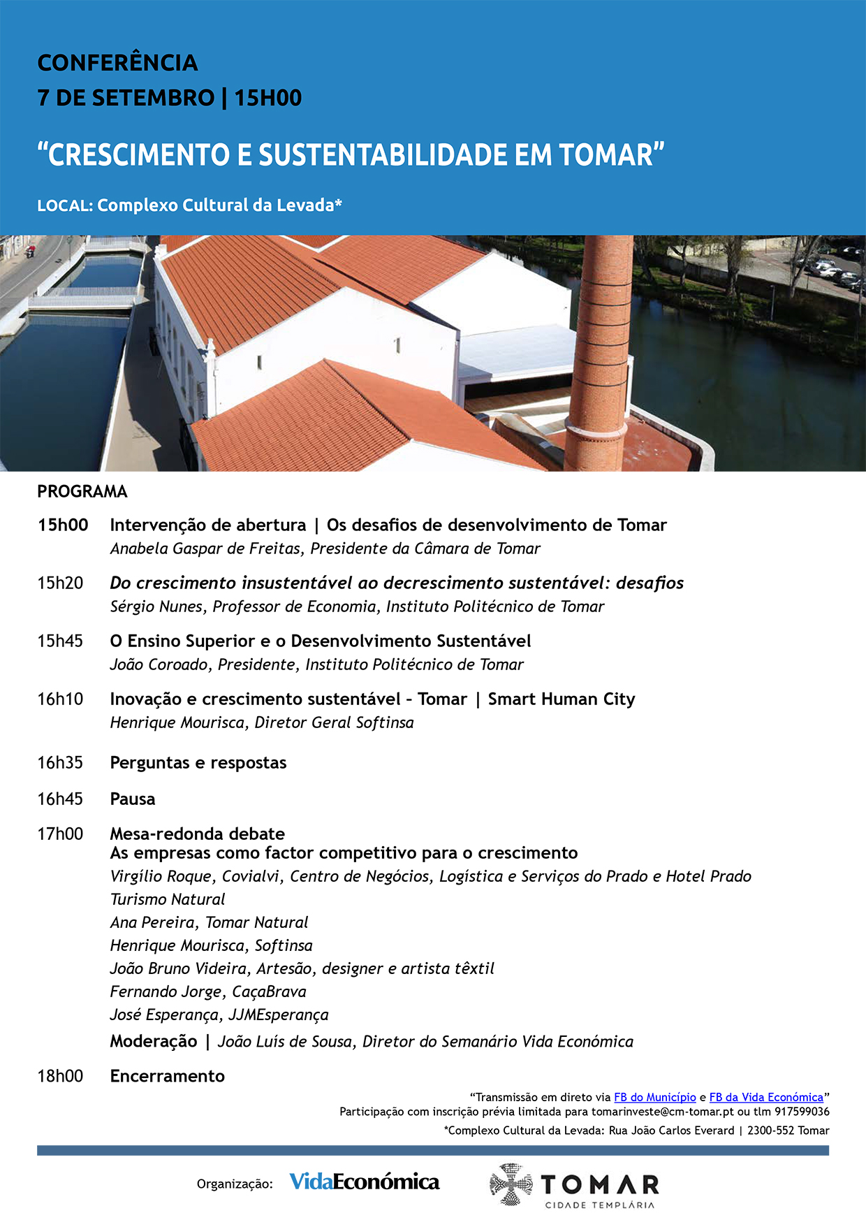Prog Conferencia  Crescimento e Sustentabilidade  Tomar 070922
