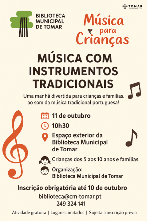 Música para crianças e os instrumentos musicais