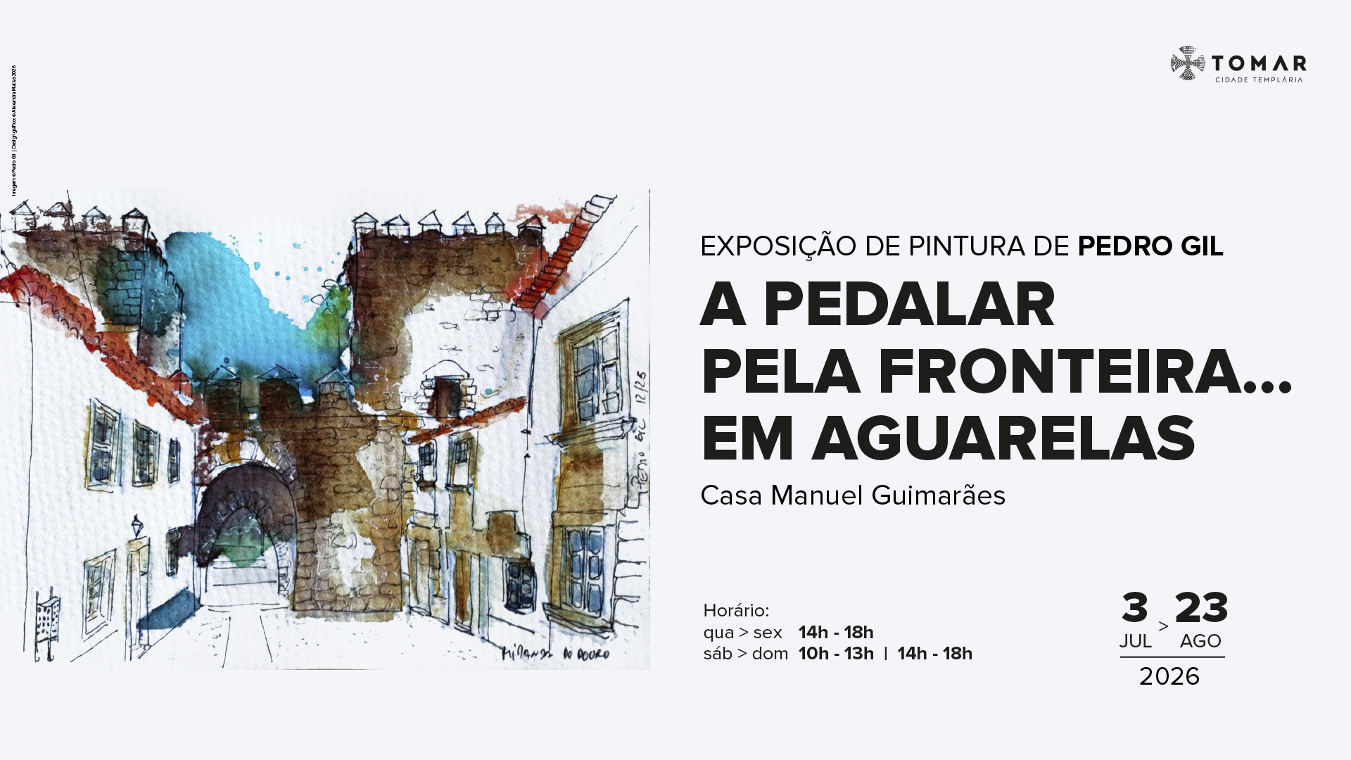 A Pedalar Pela Fronteira…em Aguarelas