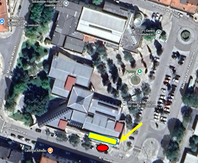 Local de estacionamento limitação lugares estacionamento