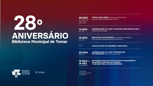 28.º Aniversário da Biblioteca Municipal de Tomar