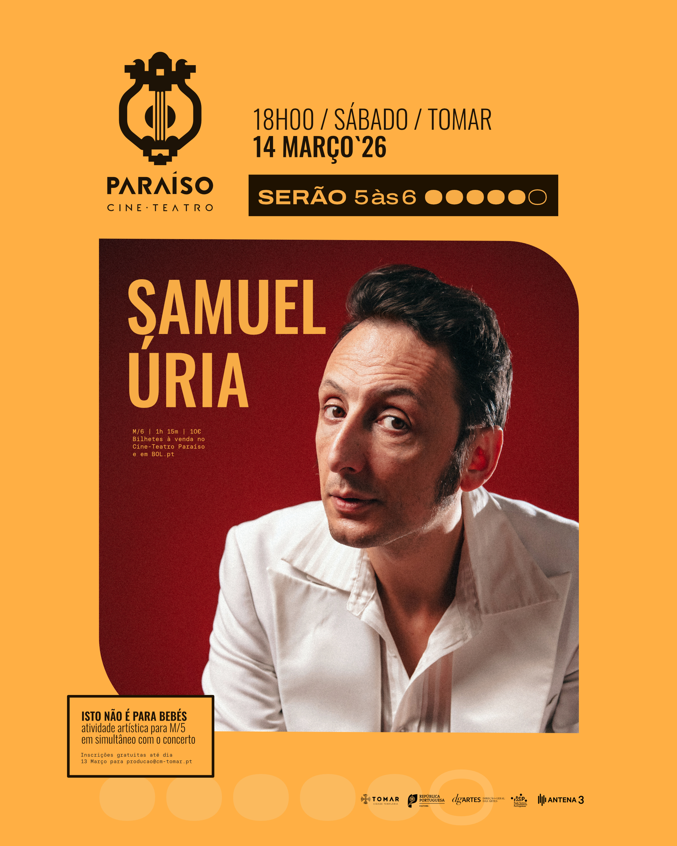 Serão 5 às 6 com Samuel Úria